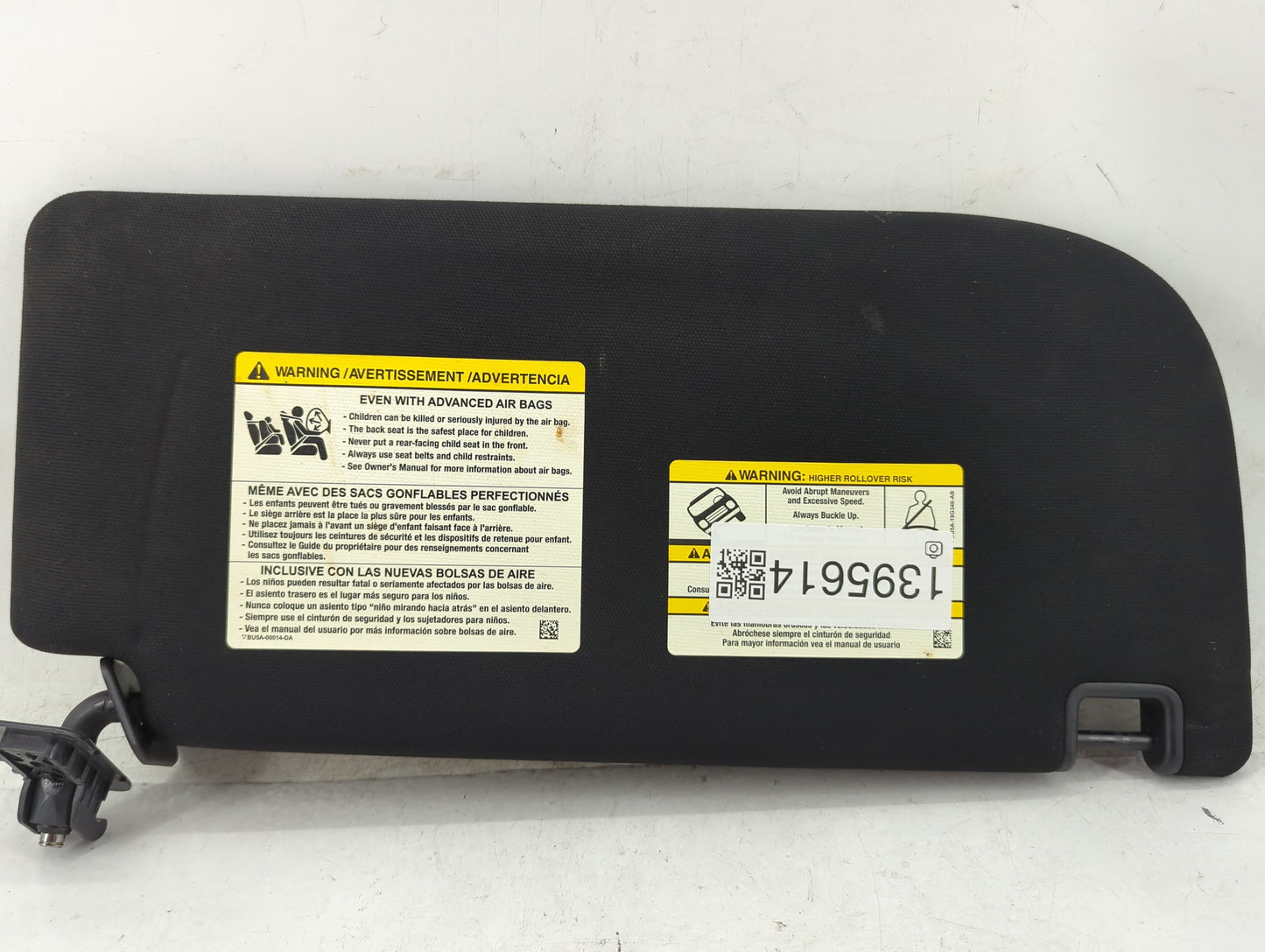 2018-2020 Ford F-150 Sun Visor Shade Replacement Driver Left Mirror Fits Fits 2018 2019 2020 OEM Used Auto Parts - Oemusedau