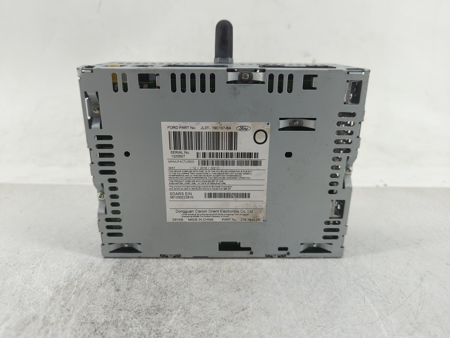 2018 Ford F-150 Radio AM FM Cd Player Receiver Replacement P/N:JL3T-19C107-BA Fits OEM Used Auto Parts - Oemusedautoparts1.c