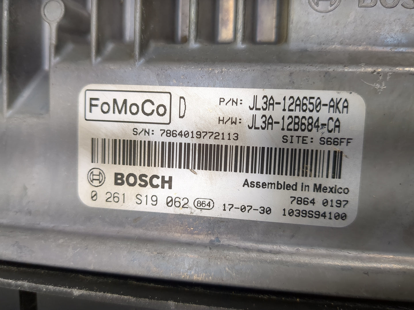 2018-2020 Ford F-150 PCM Engine Control Computer ECU ECM PCU OEM P/N:JL3A-12B684-CA Fits Fits 2018 2019 2020 OEM Used Auto P