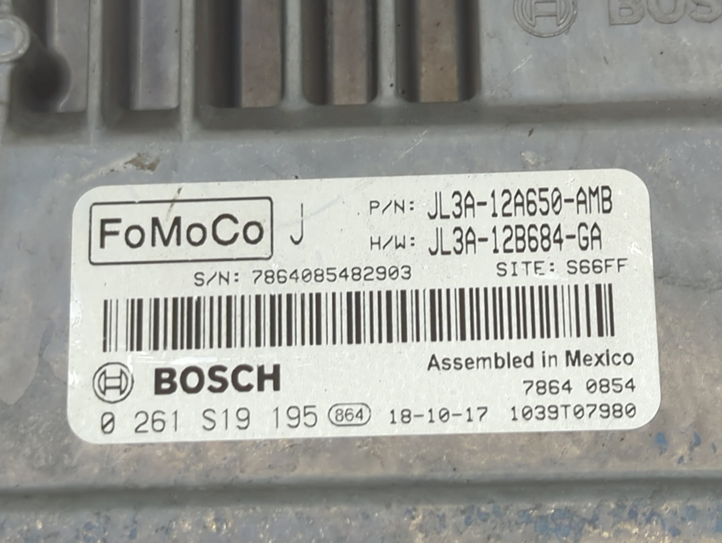 2018-2020 Ford F-150 PCM Engine Control Computer ECU ECM PCU OEM P/N:JL3A-12B684-GA JL3A-12A650-AMB Fits Fits 2018 2019 2020