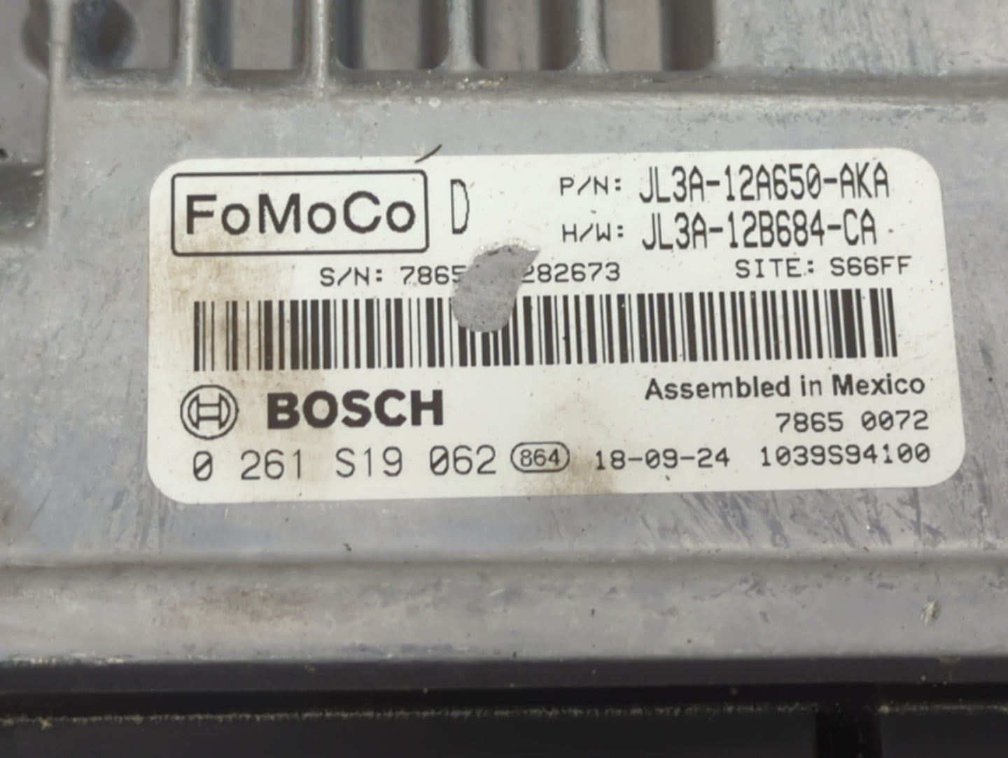 2018-2020 Ford F-150 PCM Engine Control Computer ECU ECM PCU OEM P/N:JL3A-12A650-AKA JL3A-12B684-CA Fits Fits 2018 2019 2020