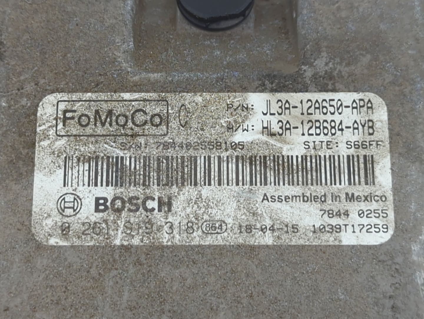 2017-2018 Ford F-150 PCM Engine Control Computer ECU ECM PCU OEM P/N:JL3A-12A650-APA HL3A-12B684-AYB Fits Fits 2017 2018 OEM