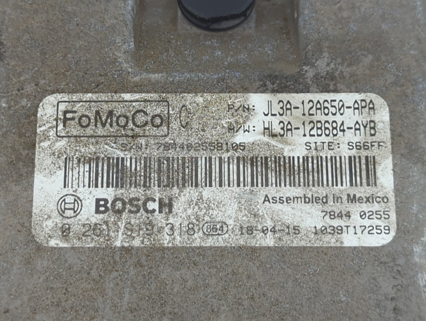 2017-2018 Ford F-150 PCM Engine Control Computer ECU ECM PCU OEM P/N:JL3A-12A650-APA HL3A-12B684-AYB Fits Fits 2017 2018 OEM