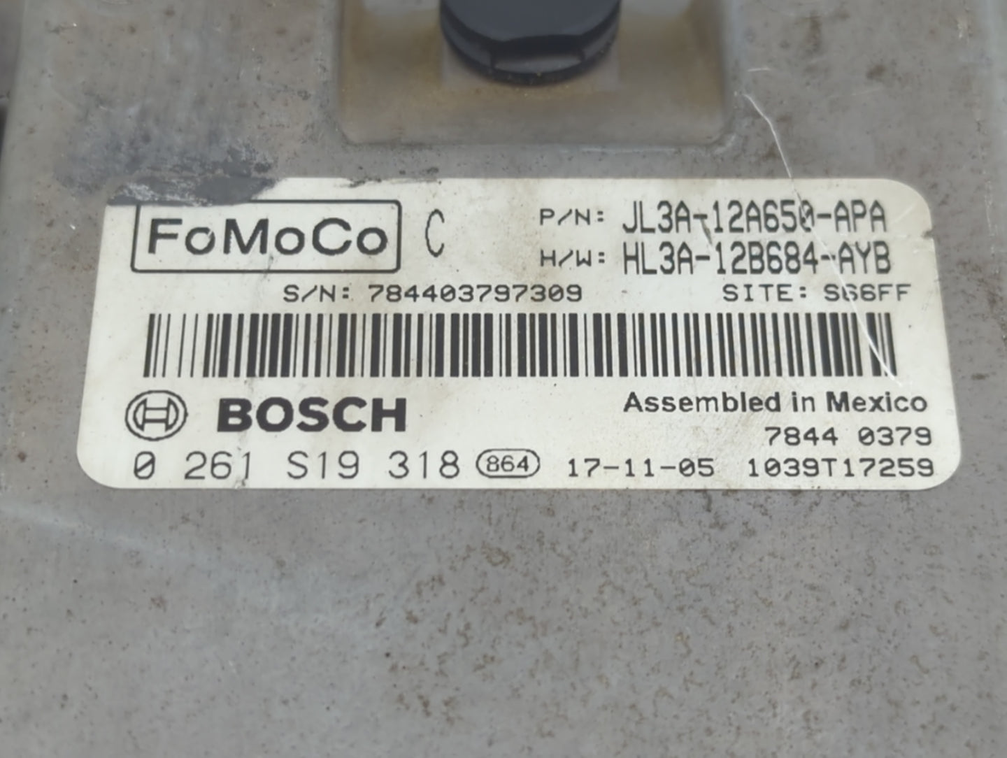 2017-2018 Ford F-150 PCM Engine Control Computer ECU ECM PCU OEM P/N:JL3A-12A650-APA HL3A-12B684-AYB Fits Fits 2017 2018 OEM