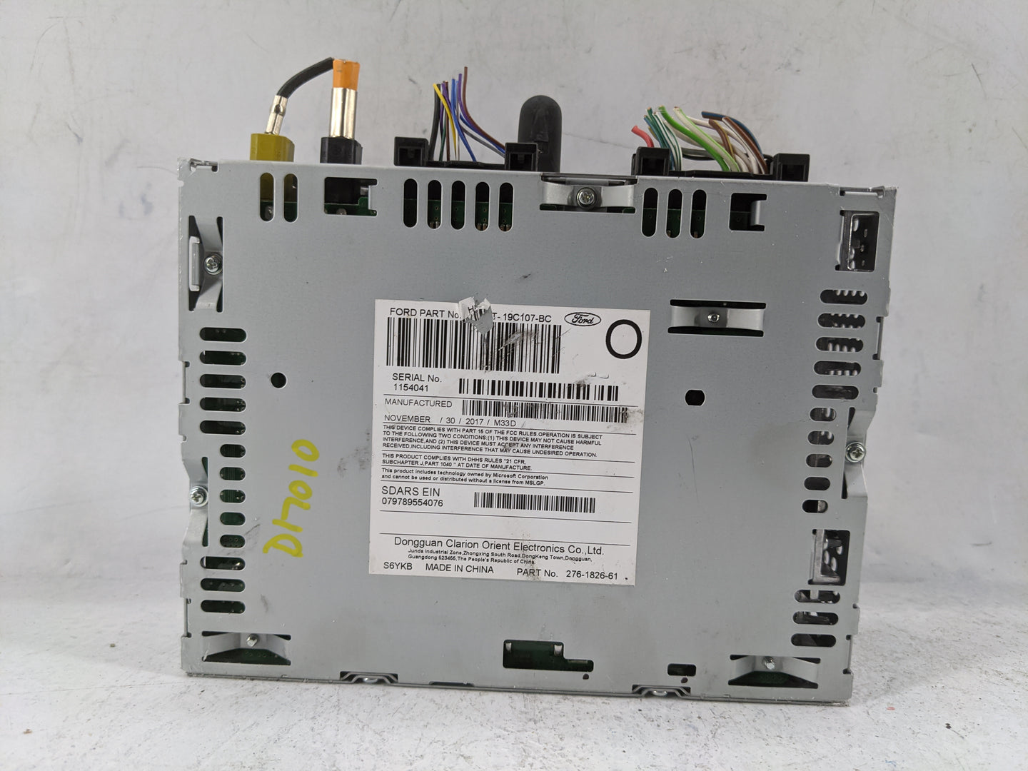 2018 Ford F-150 Radio AM FM Cd Player Receiver Replacement P/N:PU-3640P-E JL3T-19C107-BC, 276-1826-61 Fits OEM Used Auto Par