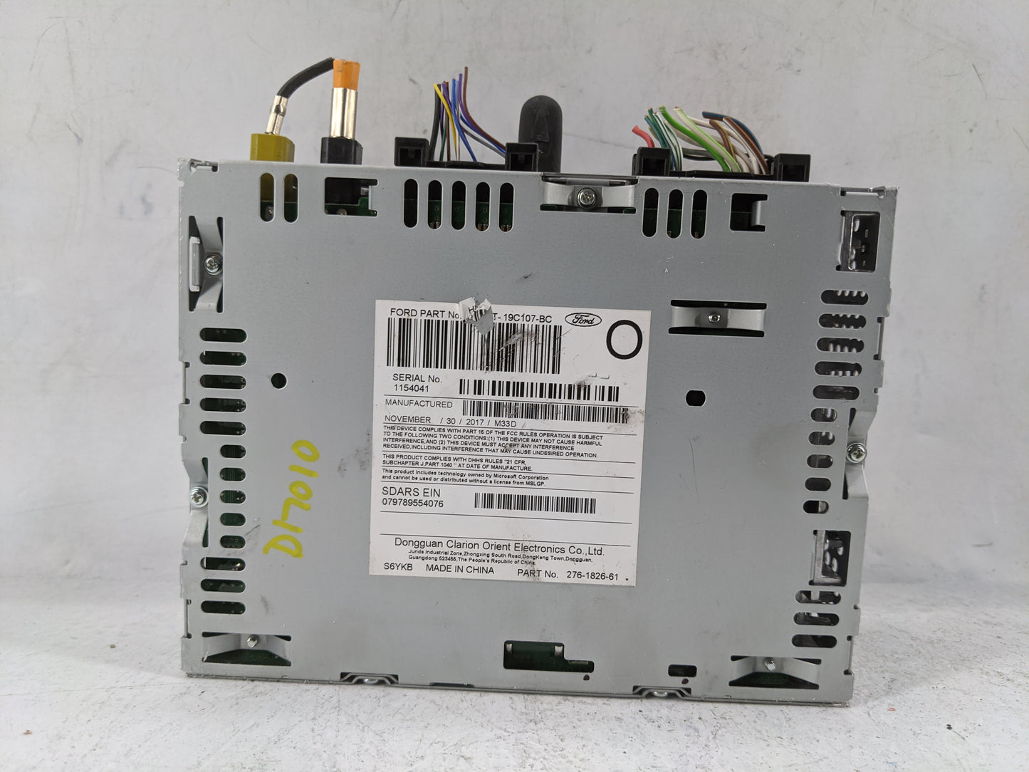 2018 Ford F-150 Radio AM FM Cd Player Receiver Replacement P/N:PU-3640P-E JL3T-19C107-BC, 276-1826-61 Fits OEM Used Auto Par
