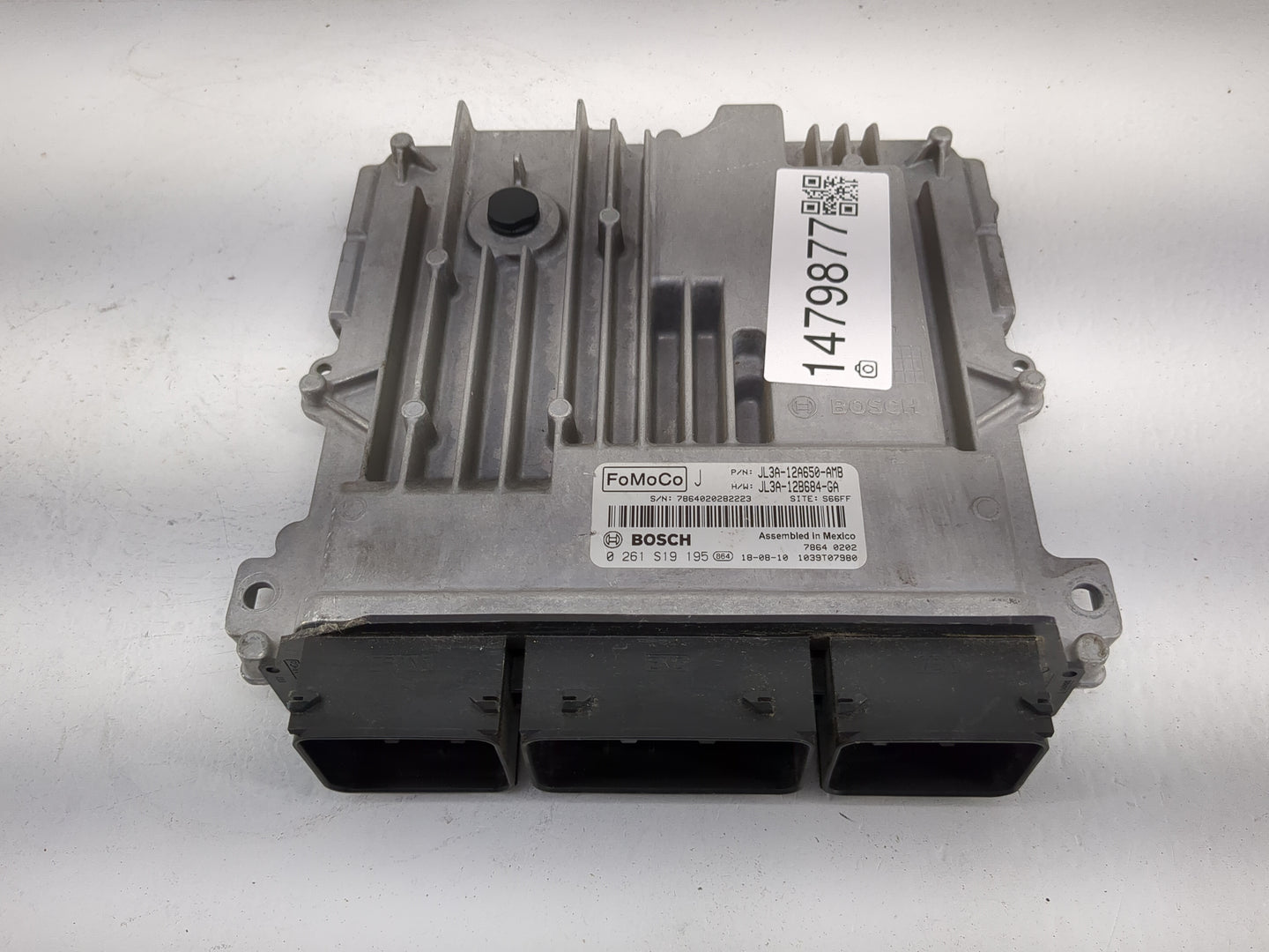 2018-2020 Ford F-150 PCM Engine Control Computer ECU ECM PCU OEM P/N:JL3A-12A650-AMB JL3A-12B684-GA Fits Fits 2018 2019 2020