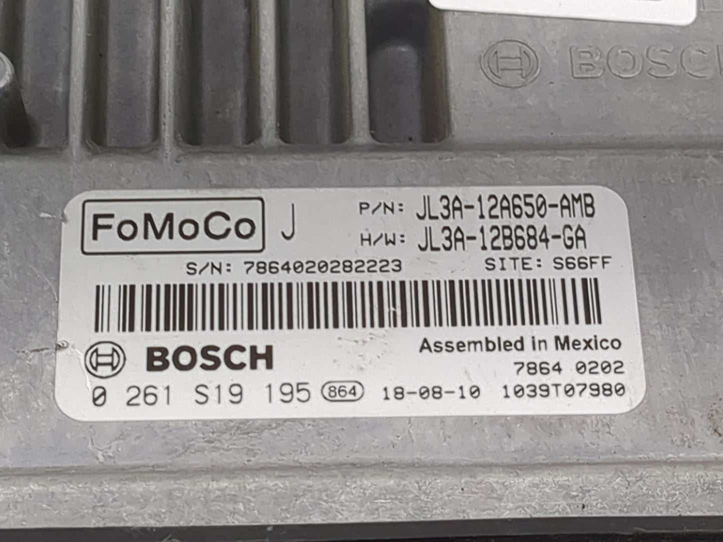 2018-2020 Ford F-150 PCM Engine Control Computer ECU ECM PCU OEM P/N:JL3A-12A650-AMB JL3A-12B684-GA Fits Fits 2018 2019 2020