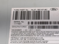 2017-2018 Ford F-150 Radio AM FM Cd Player Receiver Replacement P/N:PU-3640P-E HL3T-19C107-BC Fits Fits 2017 2018 OEM Used A