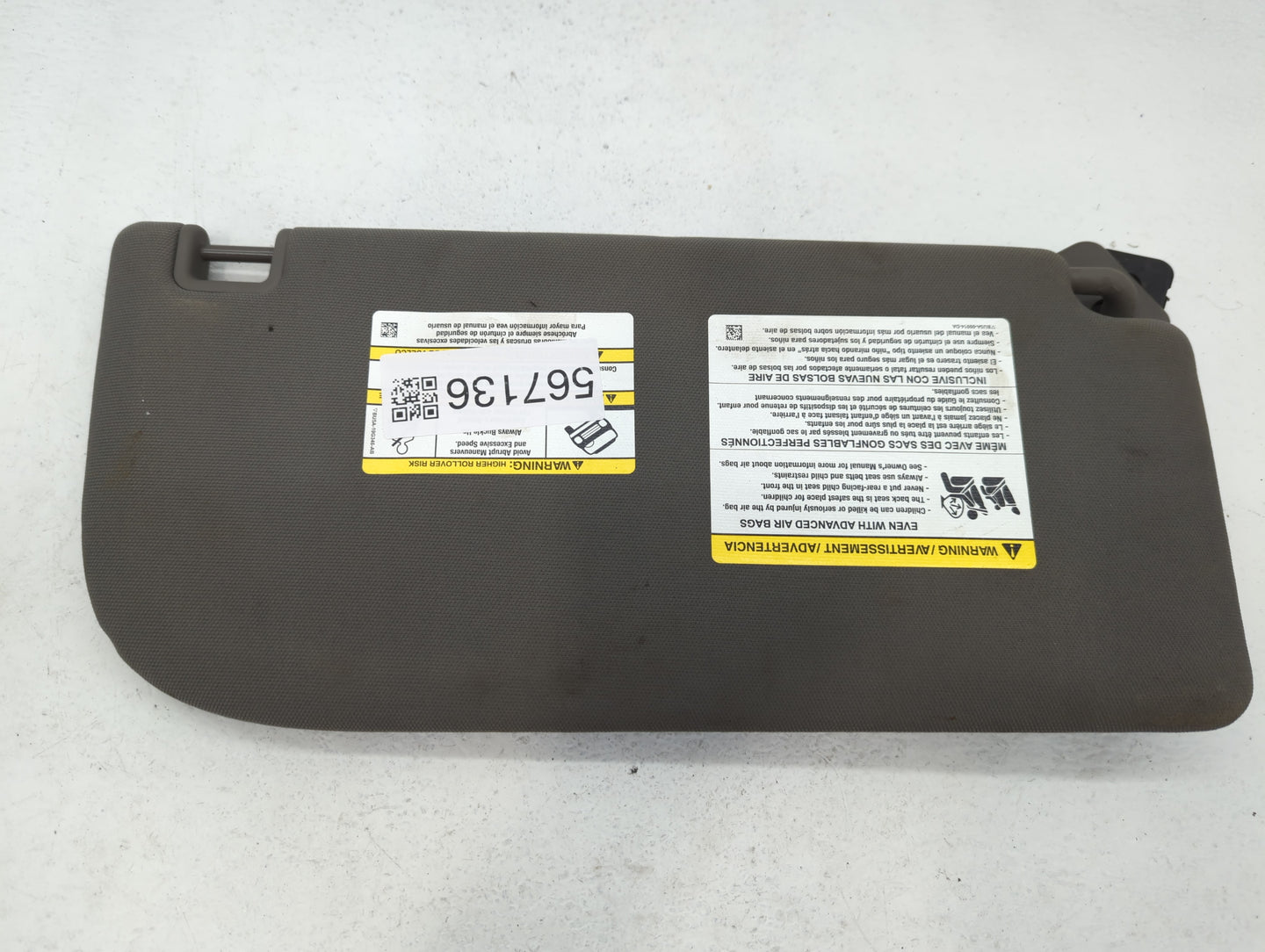 2018-2020 Ford F-150 Sun Visor Shade Replacement Passenger Right Mirror Fits Fits 2018 2019 2020 OEM Used Auto Parts - Oemus