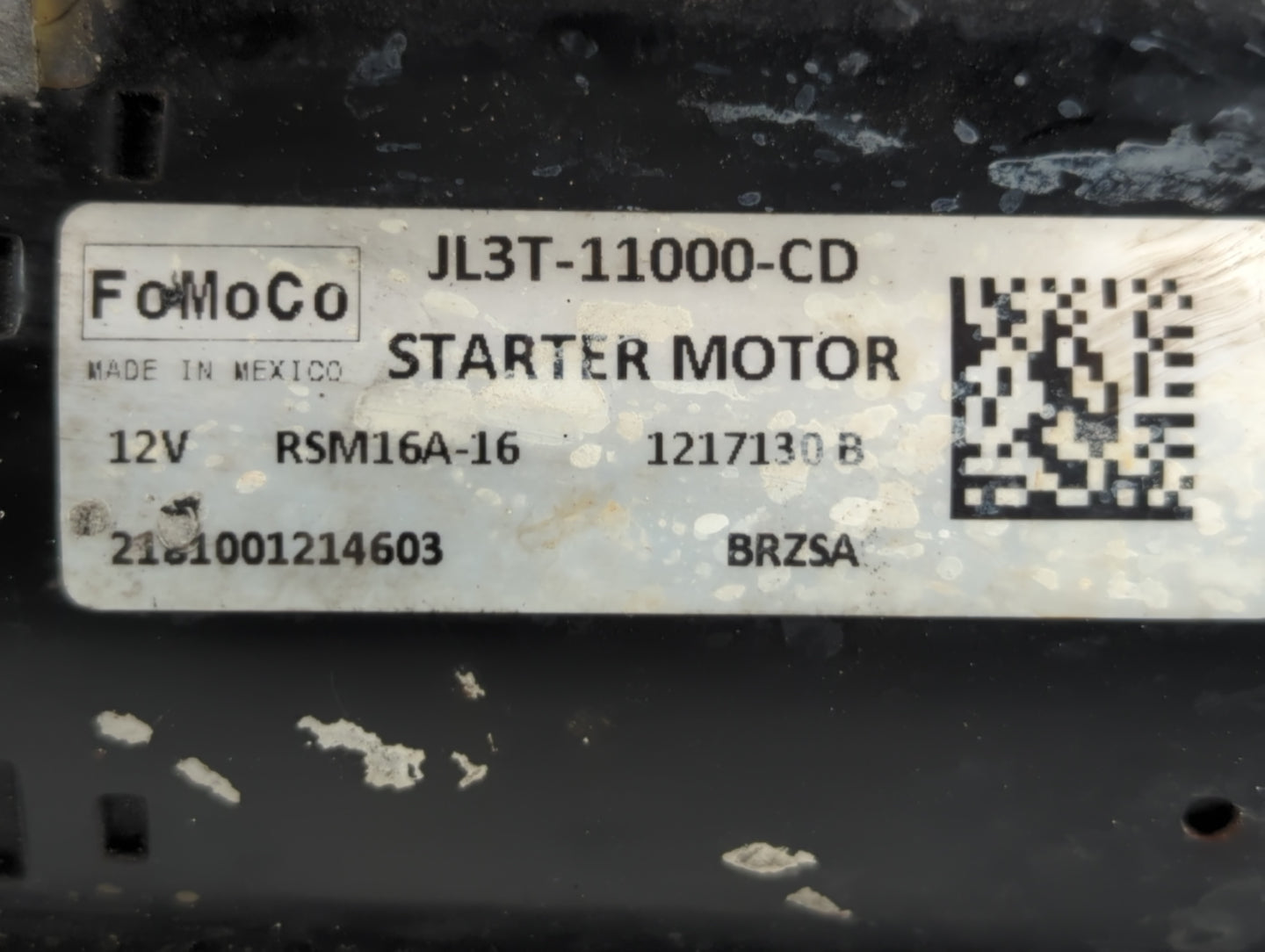 2018-2020 Ford F-150 Car Starter Motor Solenoid OEM P/N:JL3T-11000-CB Fits Fits 2018 2019 2020 OEM Used Auto Parts - Oemused