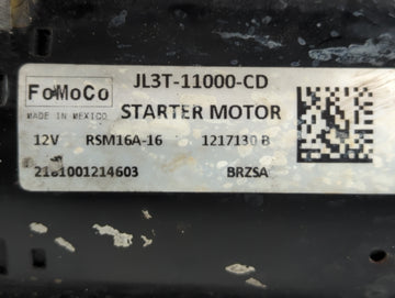 2018-2020 Ford F-150 Car Starter Motor Solenoid OEM P/N:JL3T-11000-CB Fits Fits 2018 2019 2020 OEM Used Auto Parts