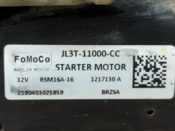 2018-2020 Ford F-150 Car Starter Motor Solenoid OEM P/N:JL3T-11000-CC Fits Fits 2018 2019 2020 OEM Used Auto Parts