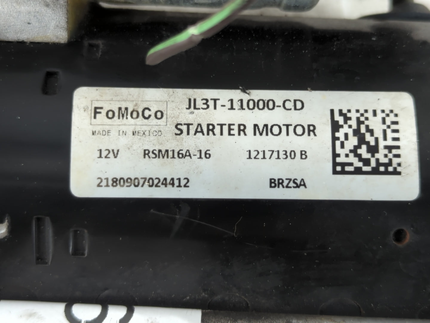 2018-2020 Ford F-150 Car Starter Motor Solenoid OEM P/N:JL3T-11000-CD Fits Fits 2018 2019 2020 OEM Used Auto Parts - Oemused