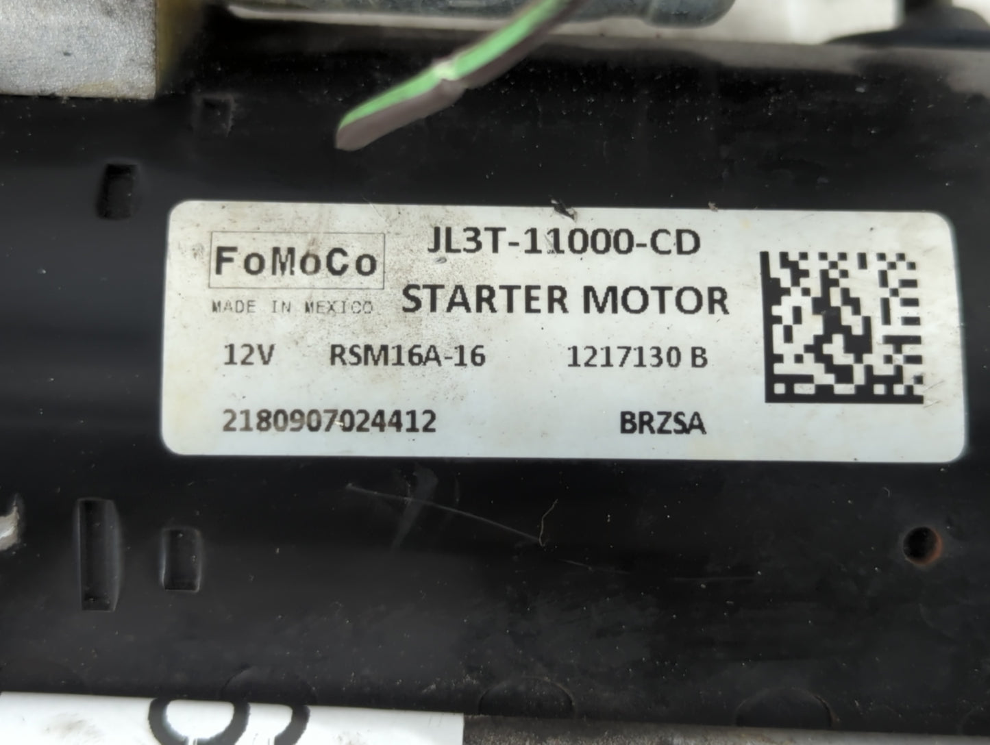 2018-2020 Ford F-150 Car Starter Motor Solenoid OEM P/N:JL3T-11000-CD Fits Fits 2018 2019 2020 OEM Used Auto Parts - Oemused