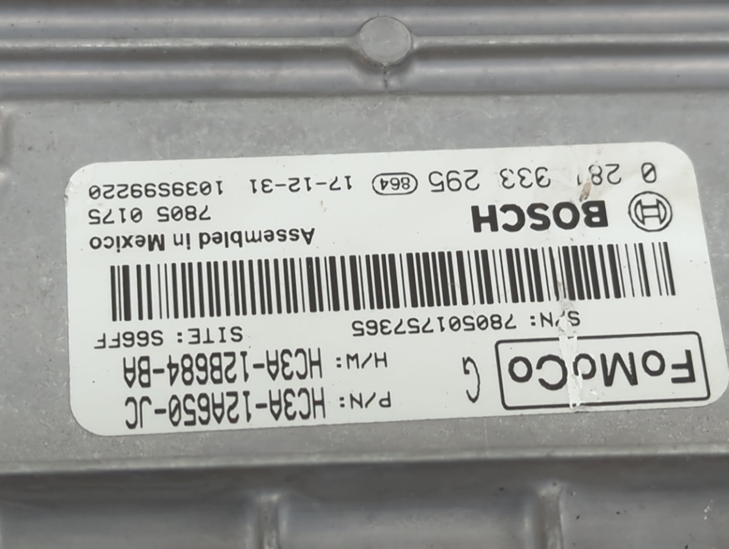 2017-2019 Ford F-350 Super Duty PCM Engine Control Computer ECU ECM PCU OEM P/N:0 281 333 295 HC3A-12B684-BA Fits OEM Used A