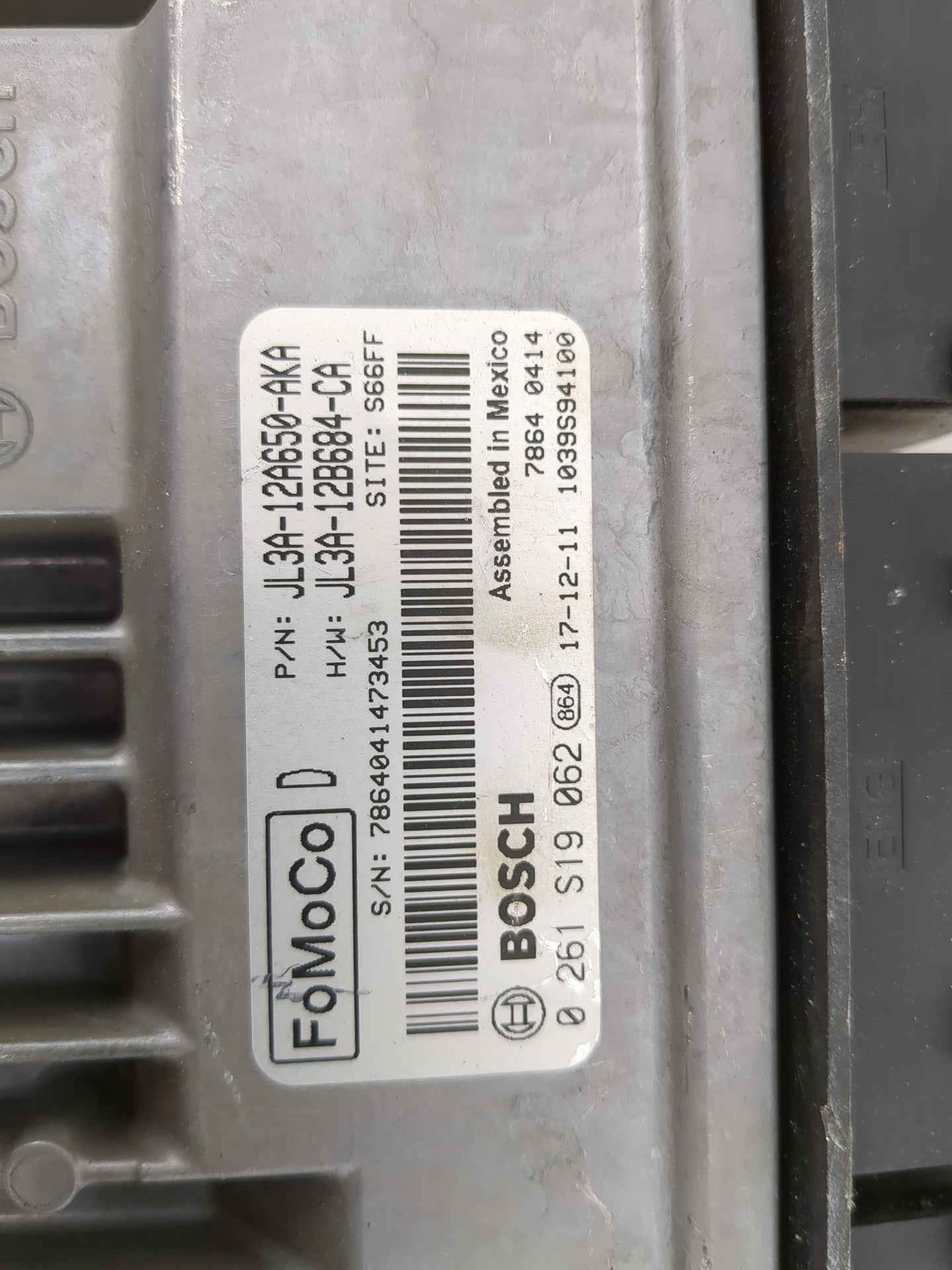 2018 Ford F150 PCM Engine Control Computer ECU ECM PCU OEM P/N:JL3A-12A650-AKA JL3A-12B684-CA, 0261S19062, JL51-14E262-AC Fi
