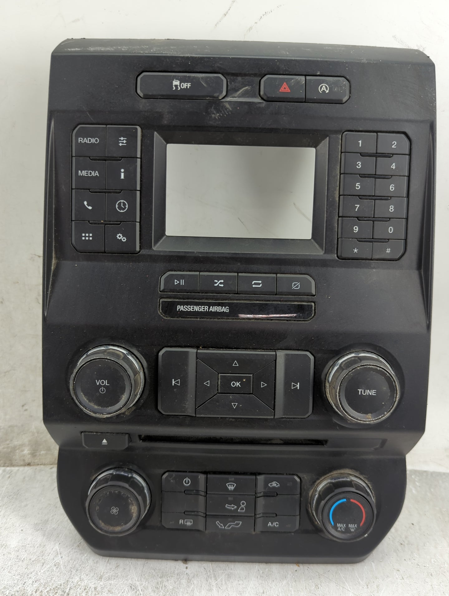 Ford F150 Radio Control Panel Black - Oemusedautoparts1.com