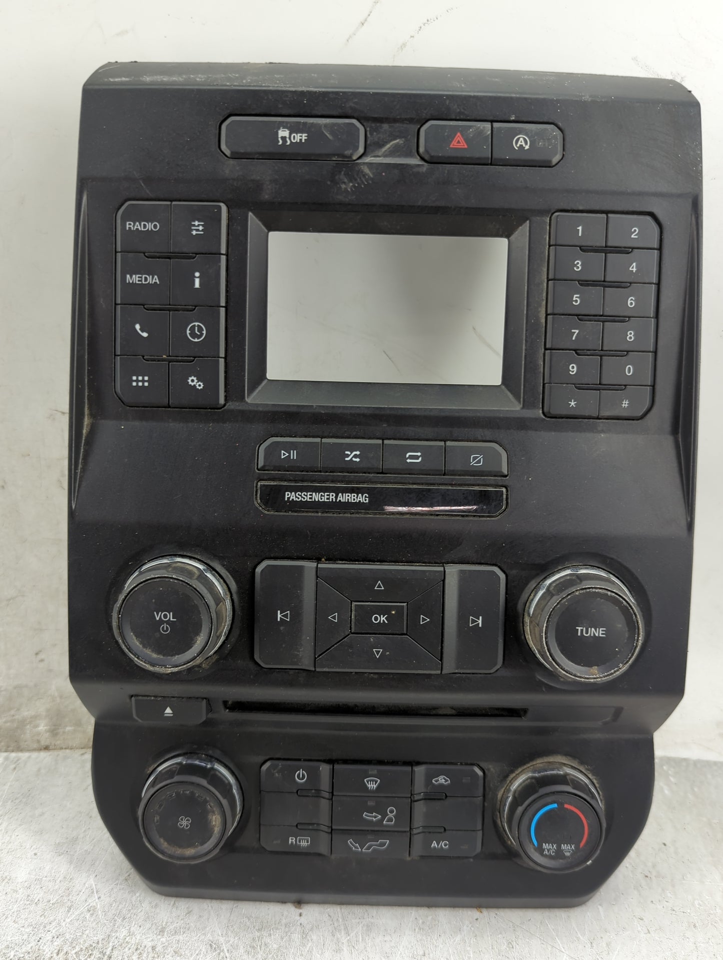 Ford F150 Radio Control Panel Black - Oemusedautoparts1.com