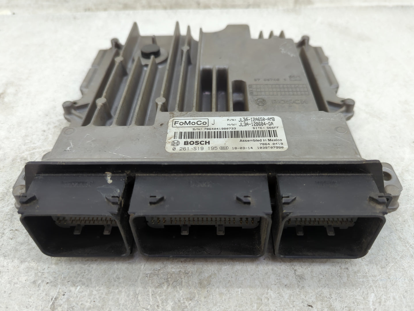 2018 Ford F150 PCM Engine Control Computer ECU ECM PCU OEM P/N:JL3A-12A650-AMB JL3A-12B684-GA, 0261S19195 Fits Fits 2019 202