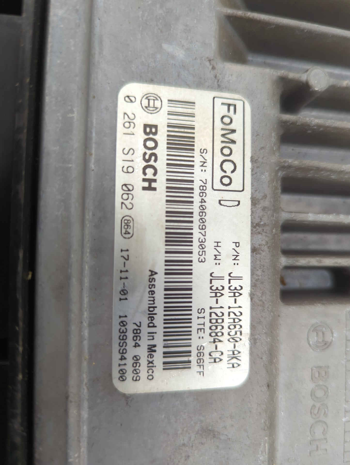 2018 Ford F150 PCM Engine Control Computer ECU ECM PCU OEM P/N:JL3A-12A650-AKA JL3A-12B684-CA, 0261S19062 Fits Fits 2019 202