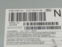 2018 Ford F150 Radio AM FM Cd Player Receiver Replacement P/N:PU-3609P-E HL3T-19C107-AB Fits Fits 2017 OEM Used Auto Parts -