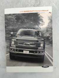 2018 Ford F250sd Owners Manual Book Guide P/N:JC3J19A321AA OEM Used Auto Parts - Oemusedautoparts1.com