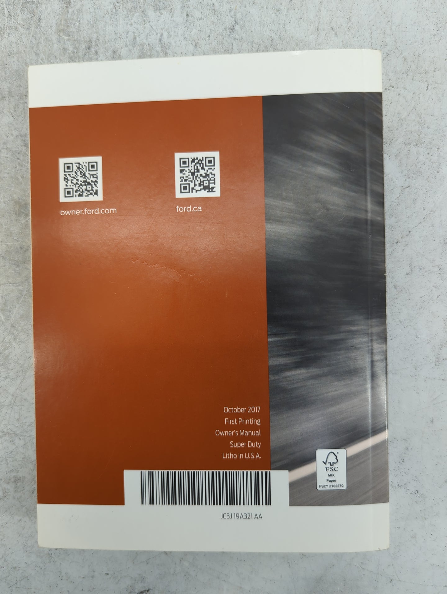 2018 Ford F250sd Owners Manual Book Guide P/N:JC3J19A321AA OEM Used Auto Parts - Oemusedautoparts1.com