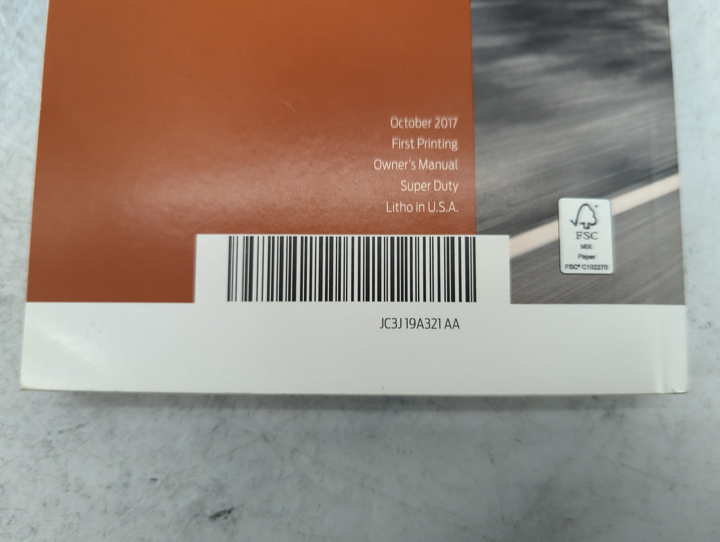 2018 Ford F250sd Owners Manual Book Guide P/N:JC3J19A321AA OEM Used Auto Parts - Oemusedautoparts1.com