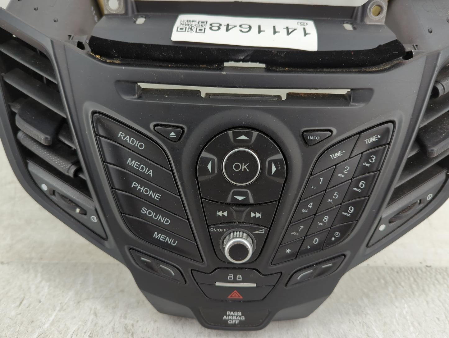 2015-2019 Ford Fiesta Radio Control Panel - Oemusedautoparts1.com