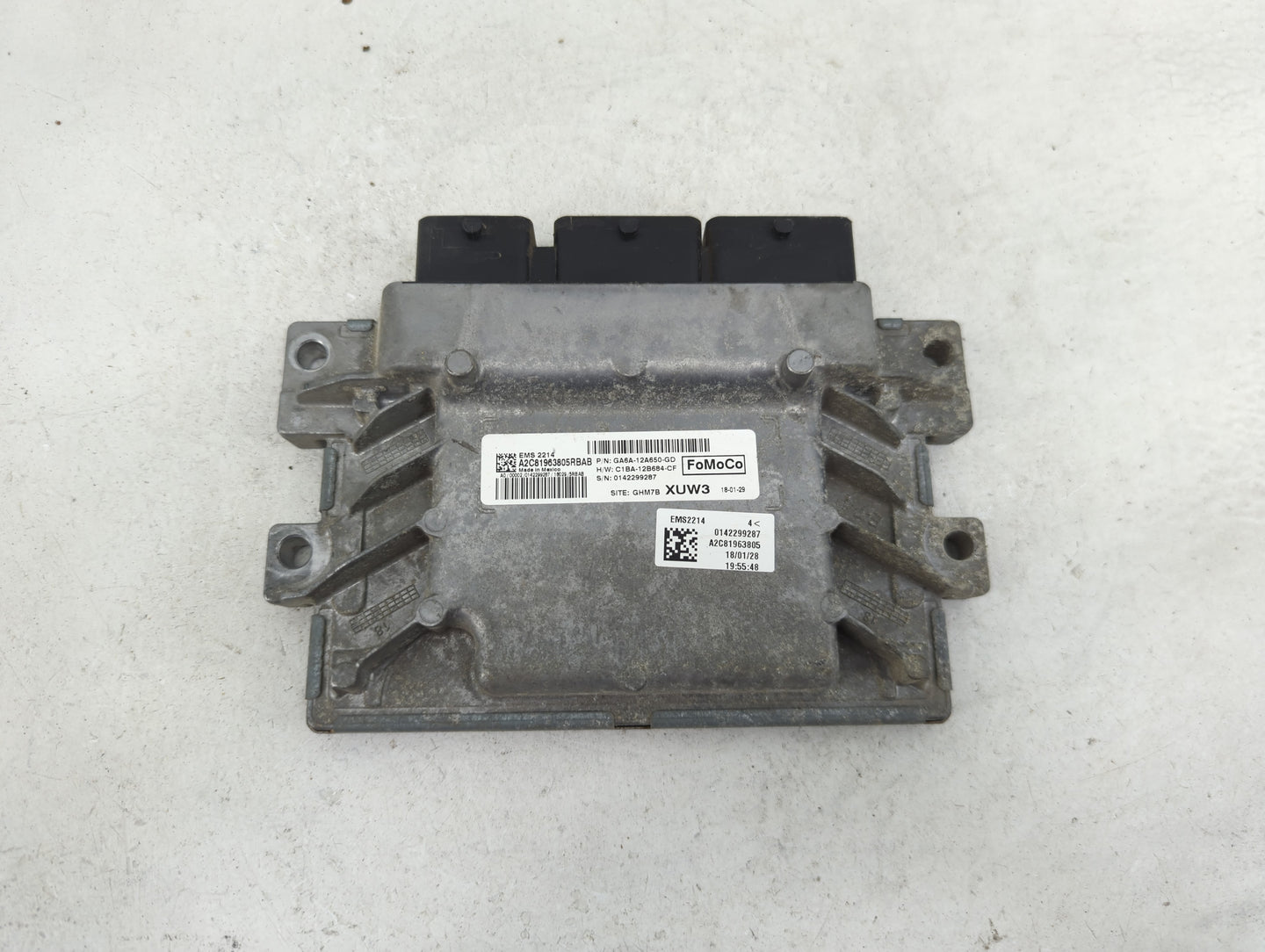 2016-2018 Ford Fiesta PCM Engine Control Computer ECU ECM PCU OEM P/N:EMS2214 A2C81963805RBAB Fits Fits 2016 2017 2018 OEM U