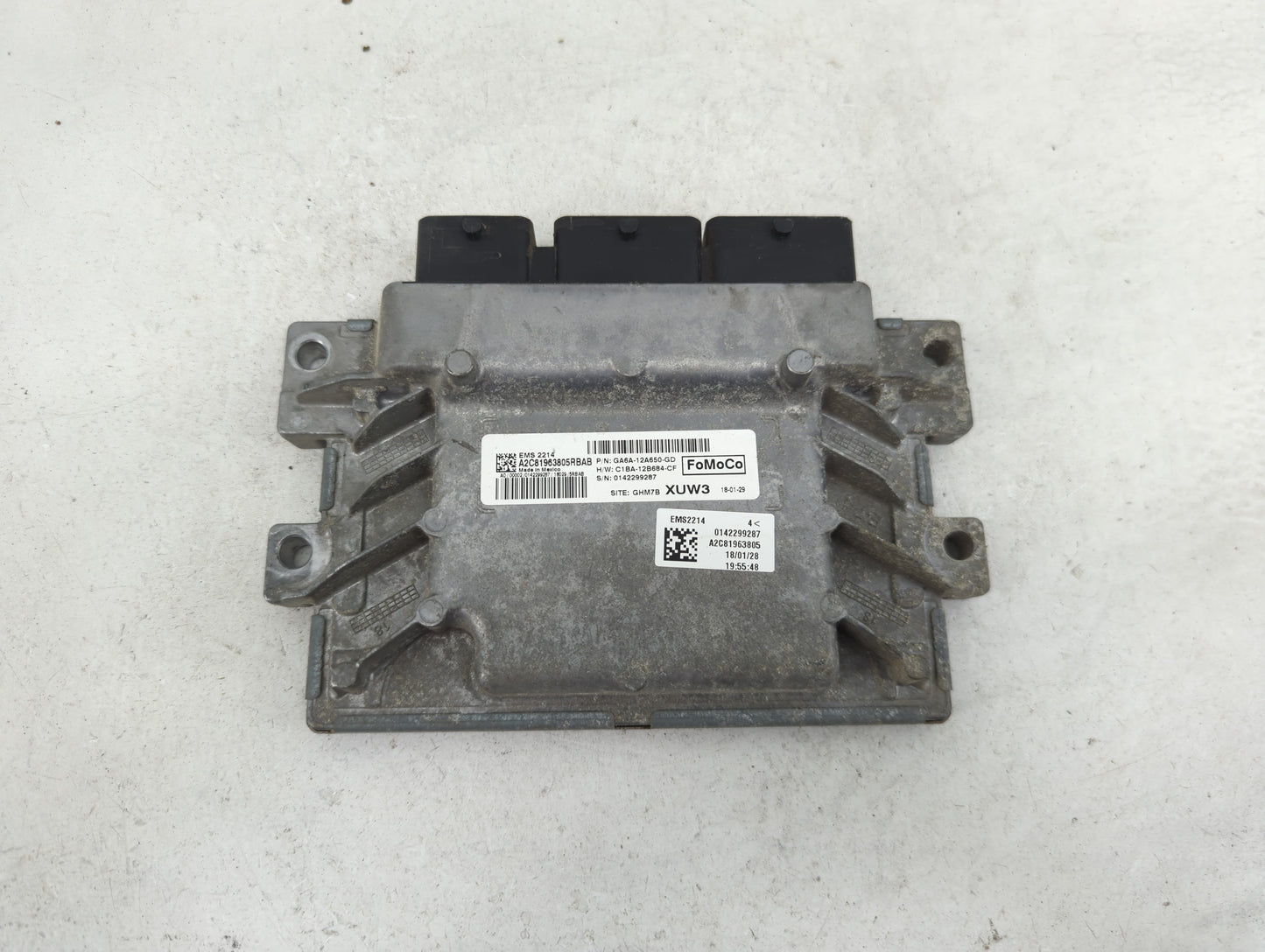 2016-2018 Ford Fiesta PCM Engine Control Computer ECU ECM PCU OEM P/N:EMS2214 A2C81963805RBAB Fits Fits 2016 2017 2018 OEM U