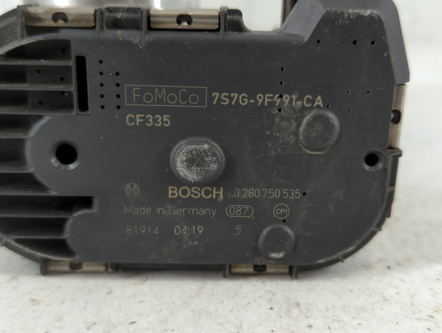 2014-2019 Ford Fiesta Throttle Body P/N:7S7G-9F991-CA Fits Fits 2013 2014 2015 2016 2017 2018 2019 OEM Used Auto Parts - Oem