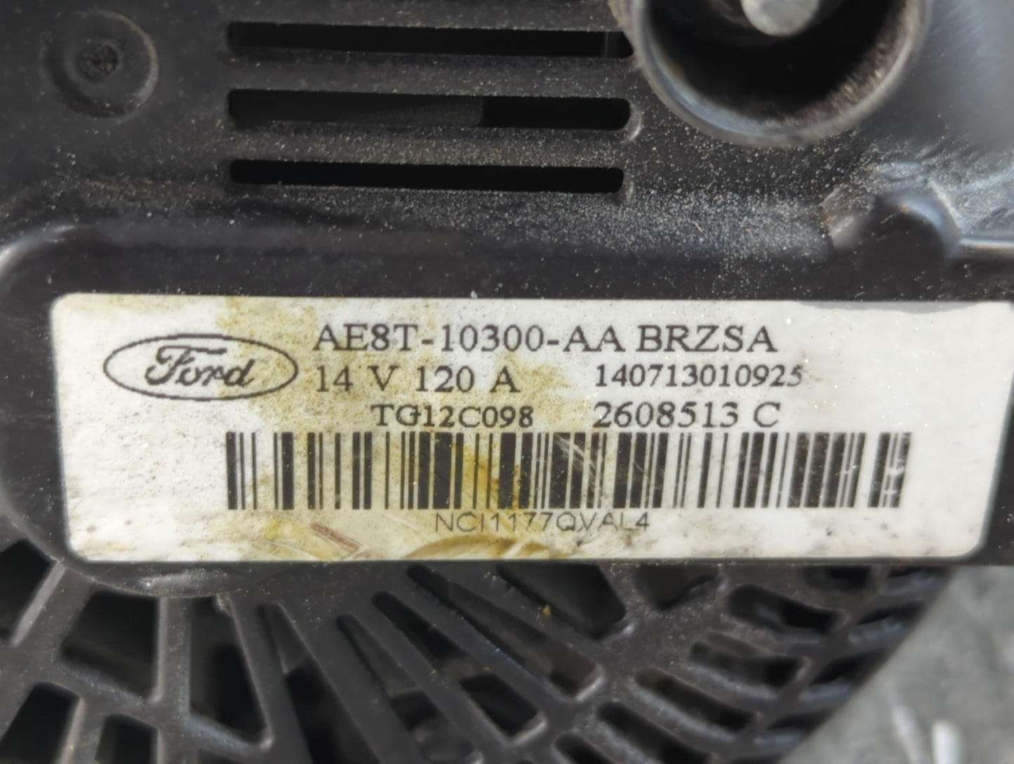 2014-2019 Ford Fiesta Alternator Replacement Generator Charging Assembly Engine OEM P/N:AE8T-10300-AA Fits OEM Used Auto Par