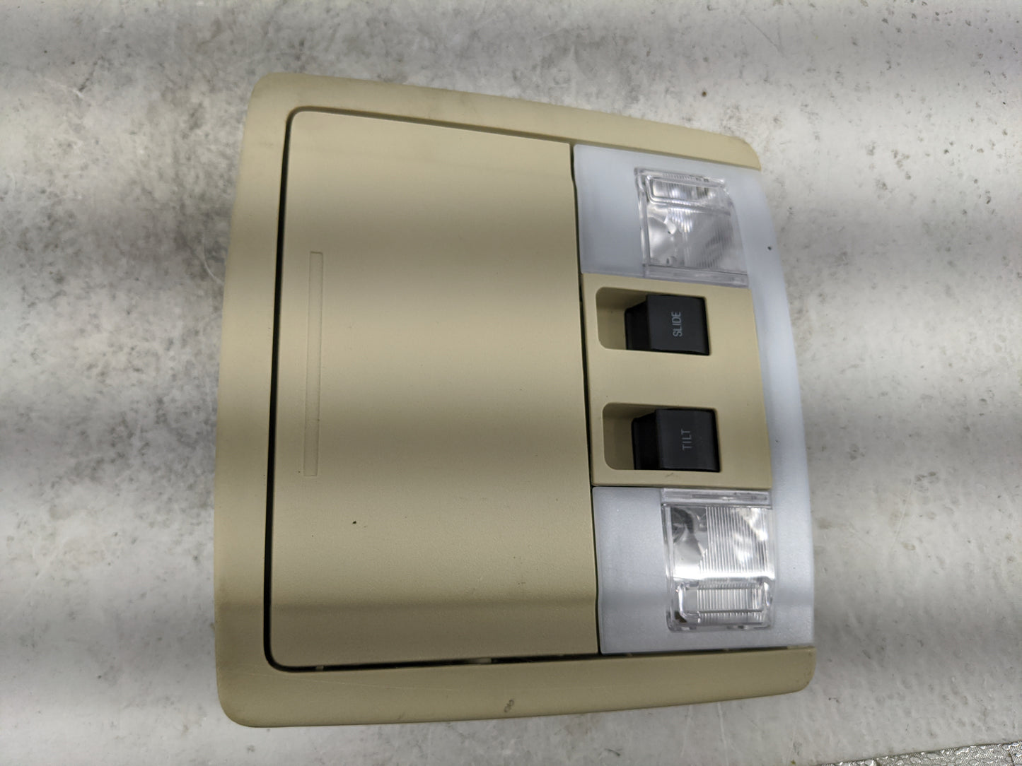 2013-2019 Ford Flex Overhead Console W/rear Climate Control Tan - Oemusedautoparts1.com
