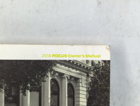 2018 Ford Focus Owners Manual Book Guide P/N:JM5J 19A321 AA OEM Used Auto Parts - Oemusedautoparts1.com