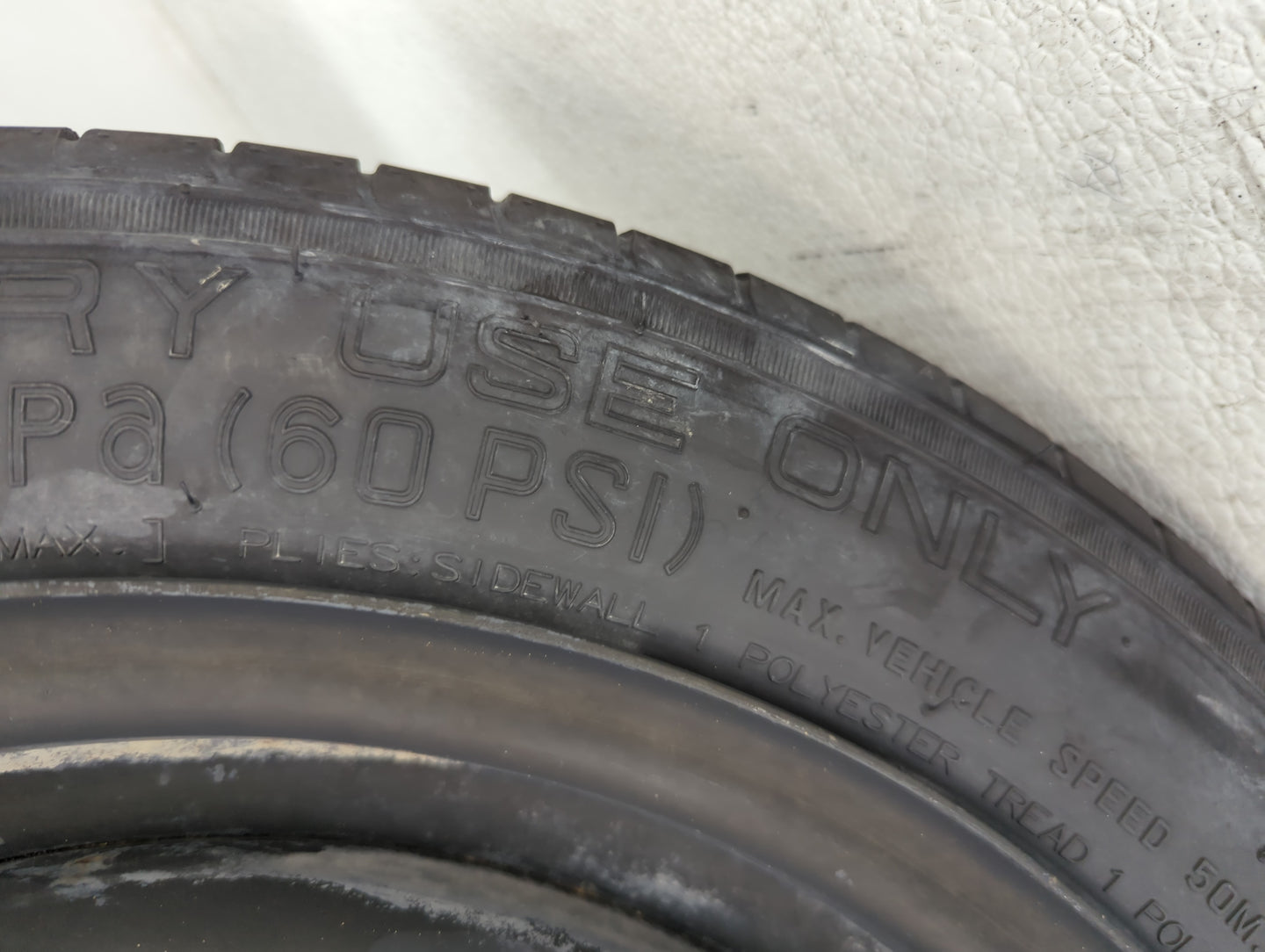 2012-2018 Ford Focus Spare Donut Tire Wheel Rim Oem - Oemusedautoparts1.com