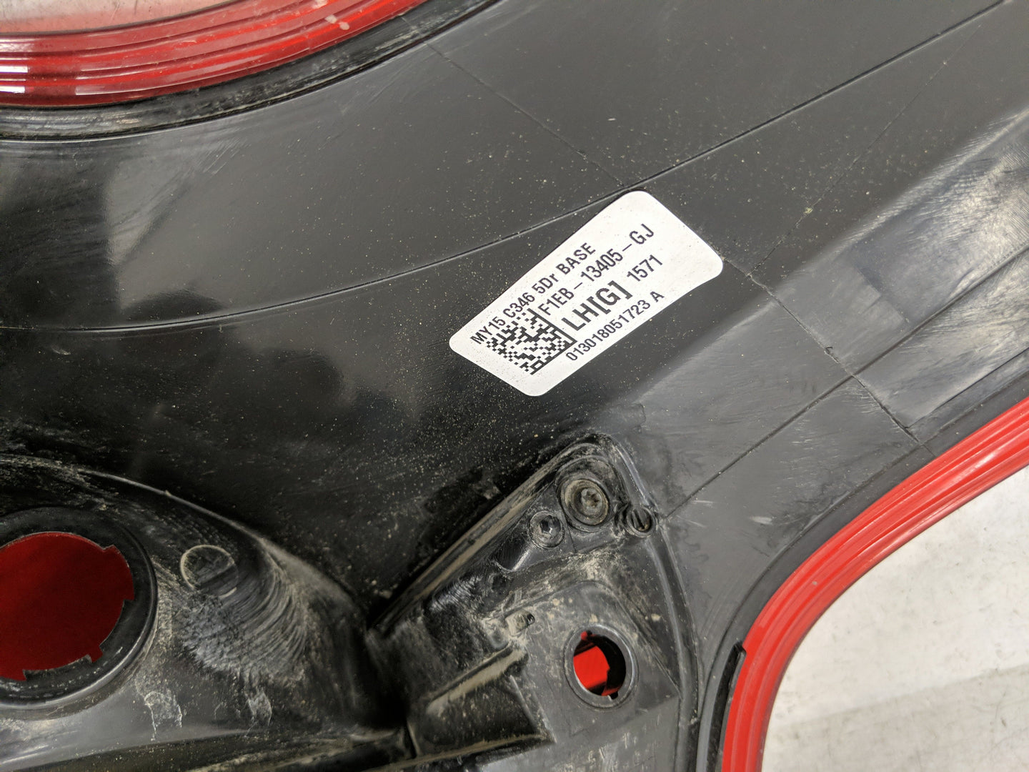 2015-2018 Ford Focus Tail Light Assembly Driver Left OEM P/N:F1EB-13405-GJ Fits Fits 2015 2016 2017 2018 OEM Used Auto Parts
