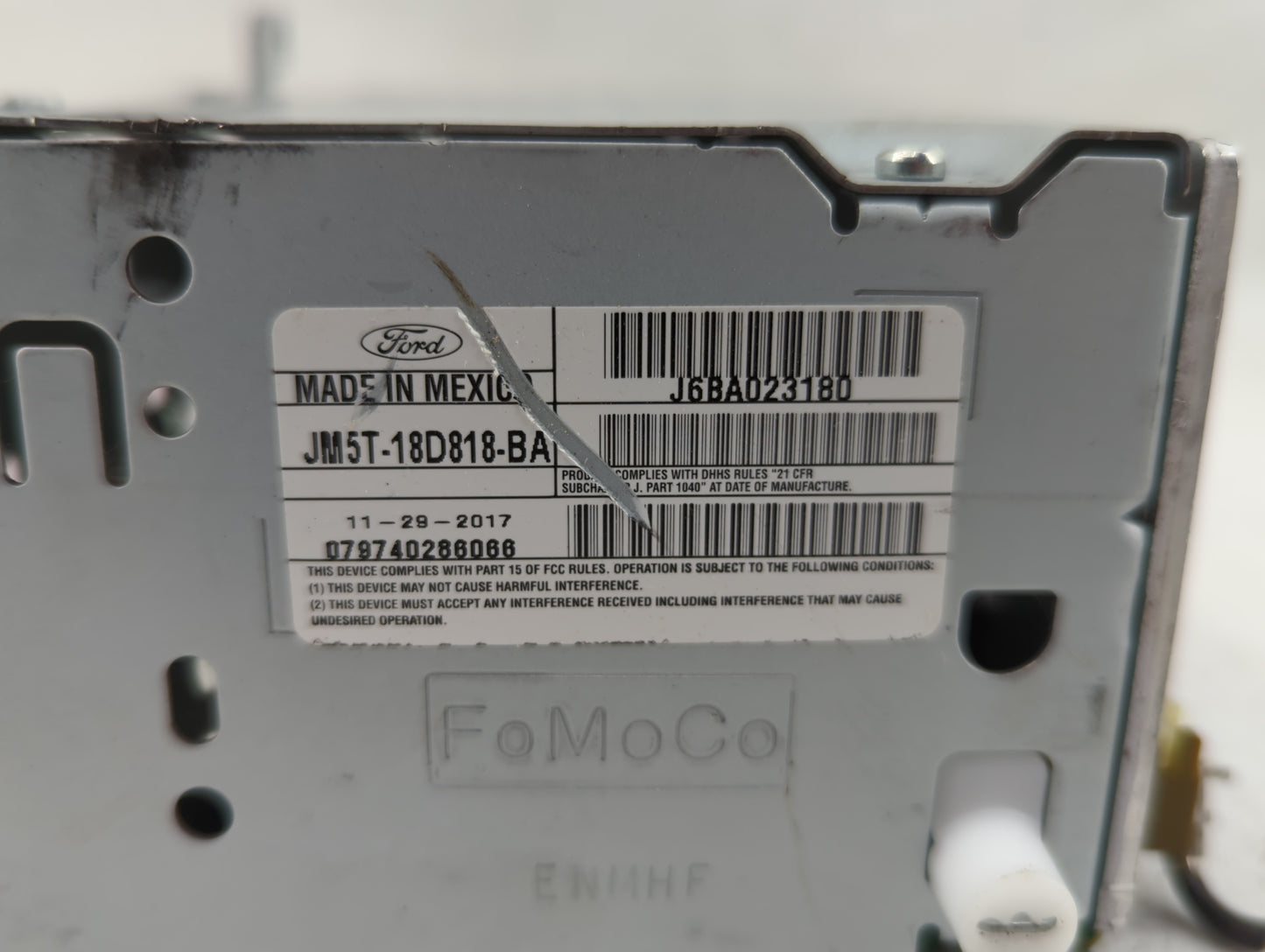 2018 Ford Focus Radio AM FM Cd Player Receiver Replacement P/N:JM5T-18D818-BA Fits OEM Used Auto Parts - Oemusedautoparts1.c
