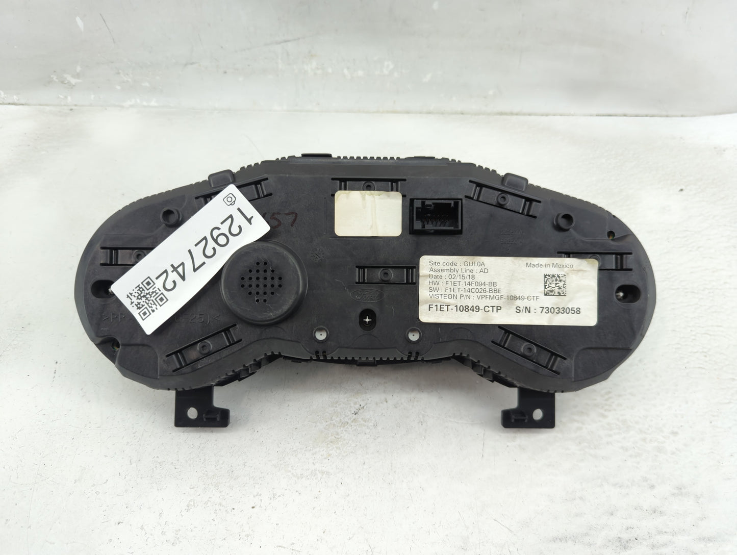 2017-2018 Ford Focus Instrument Cluster Speedometer Gauges P/N:F1ET-10849-CTP Fits Fits 2017 2018 OEM Used Auto Parts - Oemu