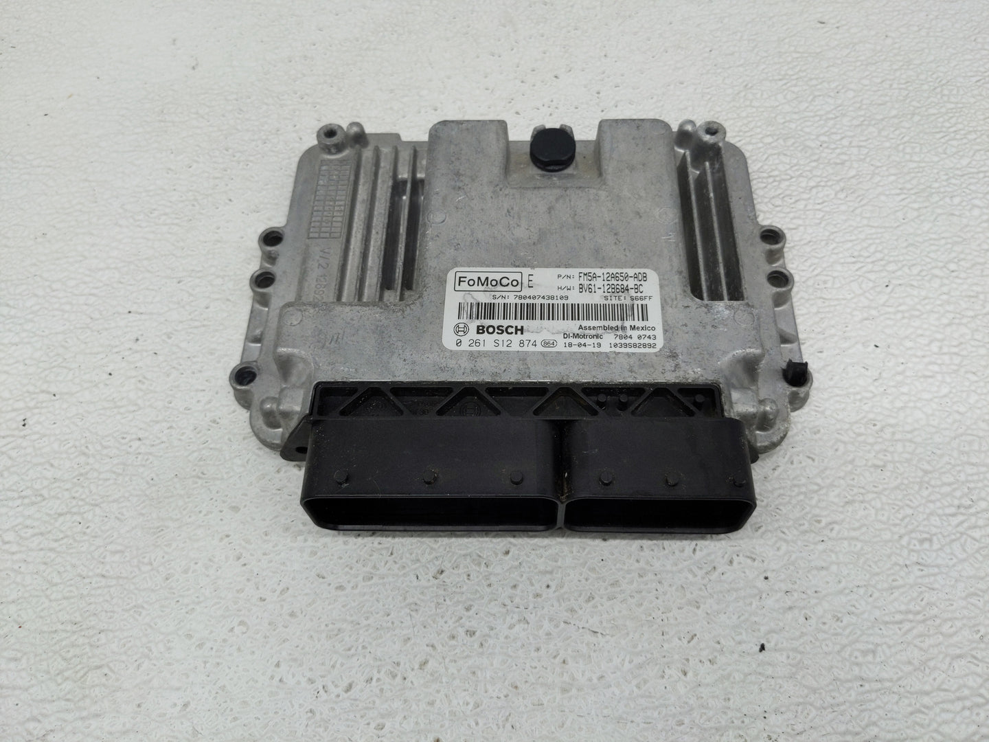 2013-2018 Ford Focus PCM Engine Control Computer ECU ECM PCU OEM P/N:FM5A-12A650-ADB 0 261 S12 874 Fits OEM Used Auto Parts 