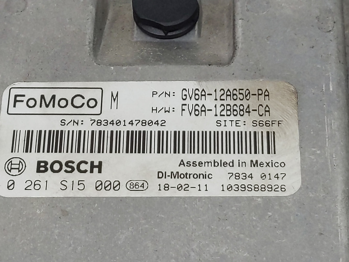 2016-2018 Ford Focus PCM Engine Control Computer ECU ECM PCU OEM P/N:FV6A-12B684-CA Fits Fits 2016 2017 2018 OEM Used Auto P