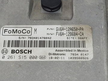 2016-2018 Ford Focus PCM Engine Control Computer ECU ECM PCU OEM P/N:FV6A-12B684-CA Fits Fits 2016 2017 2018 OEM Used Auto Parts