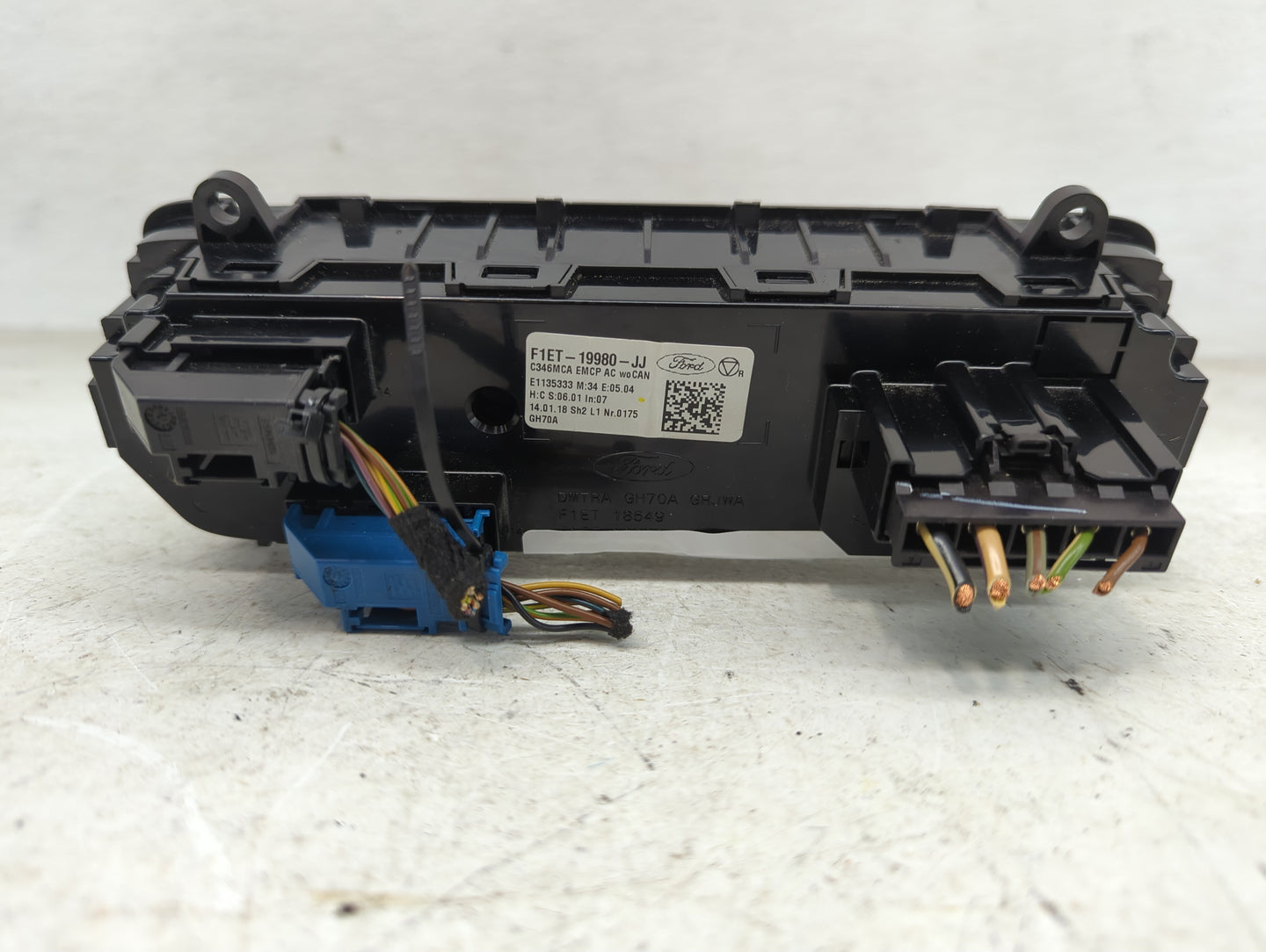 2015-2018 Ford Focus Climate Control Module Temperature AC/Heater Replacement P/N:F1ET-19980-JJ Fits Fits 2015 2016 2017 201