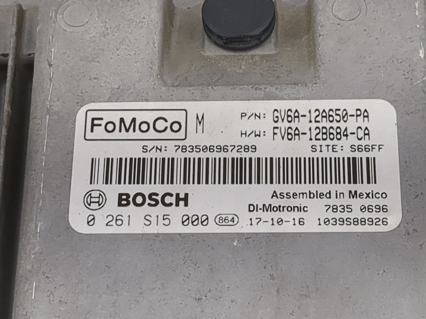 2016-2018 Ford Focus PCM Engine Control Computer ECU ECM PCU OEM P/N:FV6A-12B684-CA Fits Fits 2016 2017 2018 OEM Used Auto P