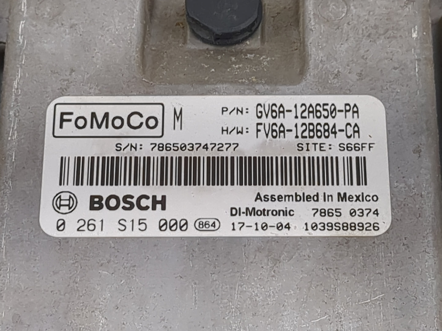 2016-2018 Ford Focus PCM Engine Control Computer ECU ECM PCU OEM P/N:FV6A-12B684-CA Fits Fits 2016 2017 2018 OEM Used Auto P