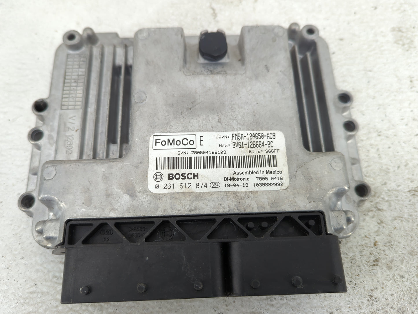 2013-2018 Ford Focus PCM Engine Control Computer ECU ECM PCU OEM P/N:FM5A-12A650-ADB BV61-12B684-BC Fits OEM Used Auto Parts