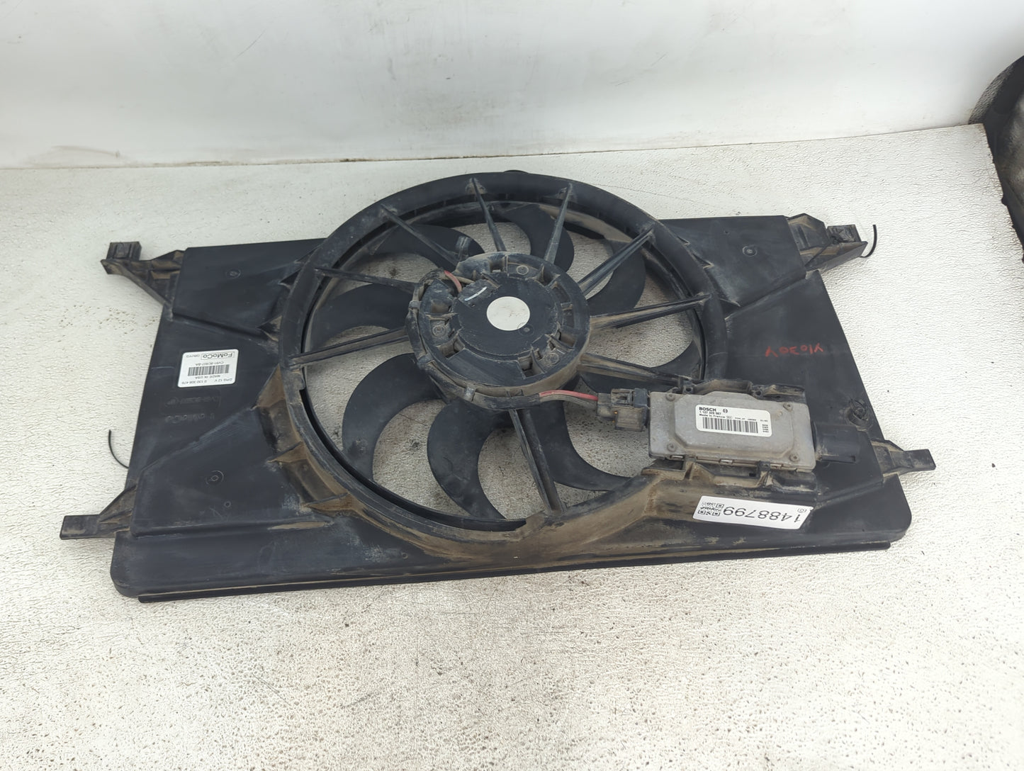 2012-2018 Ford Focus Electric Radiator Cooling Fan Motor Assembly P/N:1137328567 CV61-8C607-BA Fits OEM Used Auto Parts - Oe