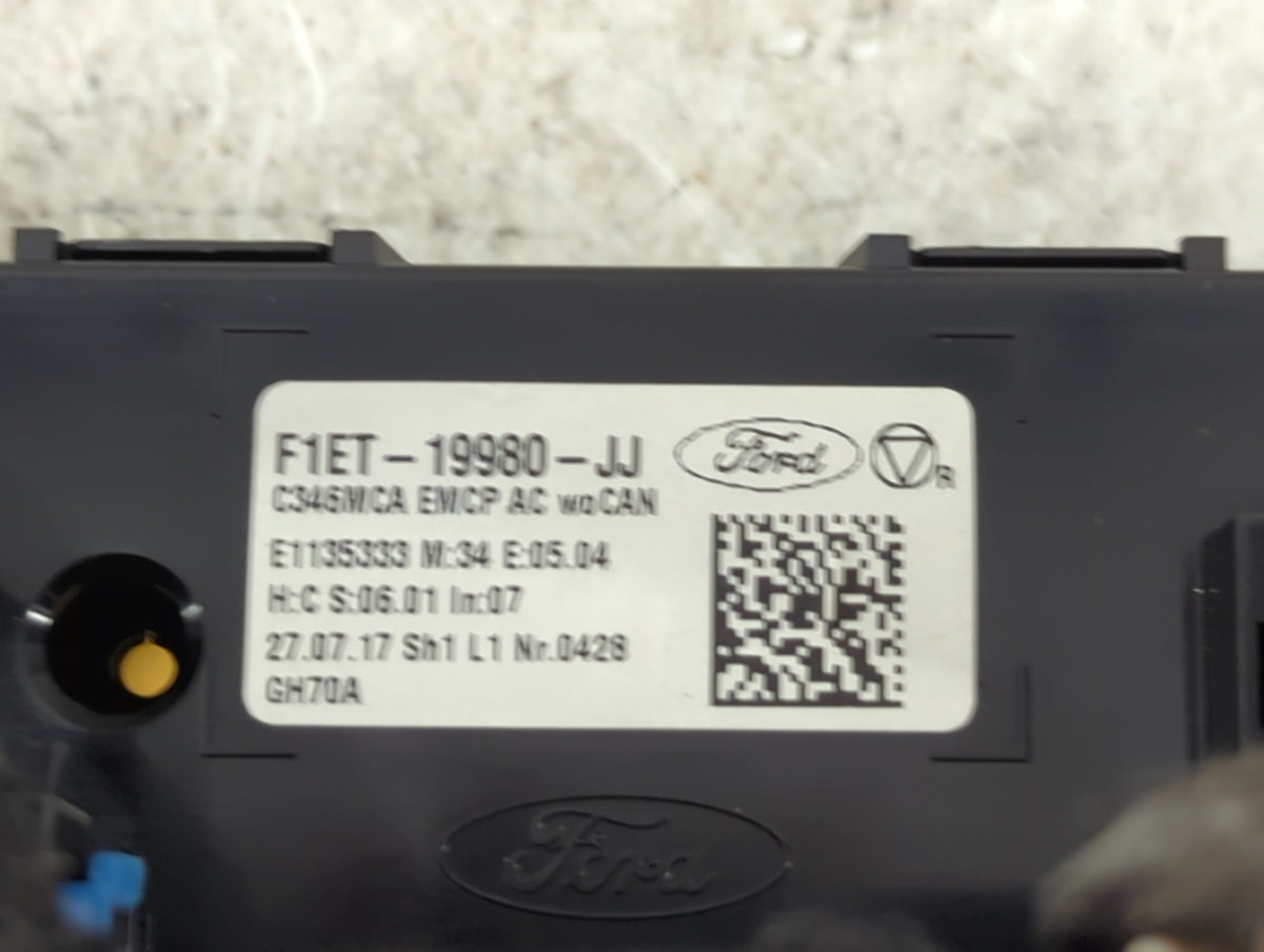 2015-2018 Ford Focus Climate Control Module Temperature AC/Heater Replacement P/N:F1ET-19980-JJ Fits Fits 2015 2016 2017 201