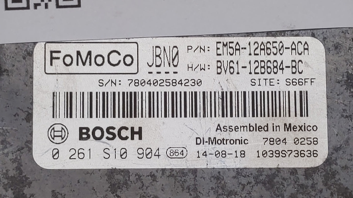 2013-2018 Ford Focus PCM Engine Control Computer ECU ECM PCU OEM P/N:DM5A-12A650-CA EMA-12A650-VA Fits OEM Used Auto Parts -